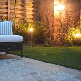 Vonkajšia lampa 70 cm antracit s hrotom do zeme a puzdrom na kábel - Denmark