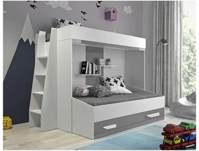 SB Multifunkčná poschodová posteľ Party 17 - viac farieb Farba: Biela