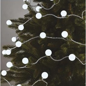 LED Vianočná vonkajšia reťaz 40xLED/9m IP44 studená biela