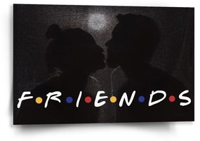 Sablio Obraz Seriál Priatelia FRIENDS Bozk - 60x40 cm