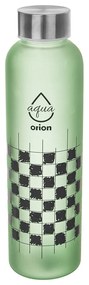 Zelená sklenená fľaša 600 ml Šachovnica – Orion