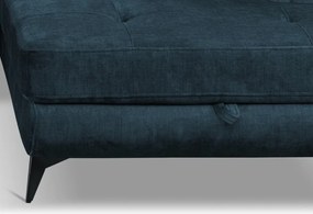 Rohová sedacia súprava Sergio, námornícka modrá látka, pravý roh