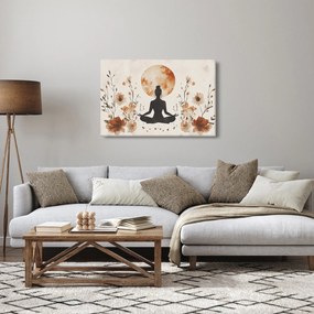 Obraz - Oranžová jóga (90x60 cm)