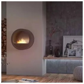 InFire - Nástenný BIO krb pr. 70 cm 3kW čierna