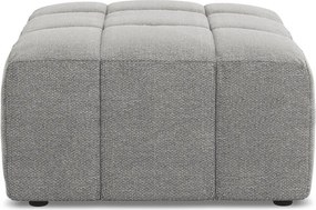 Sivá podnožka z textílie buklé Aloha – Makamii