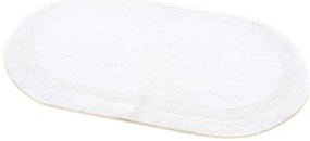 Kúpelňový koberček Keno Elips biely B01