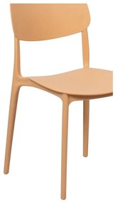 Broskyňová plastová záhradná stolička Hébé – Bonami Essentials