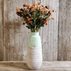 VETVIČKA šípky MIX ORANŽOVÁ/BORDOVÁ 70cm cena za 1ks