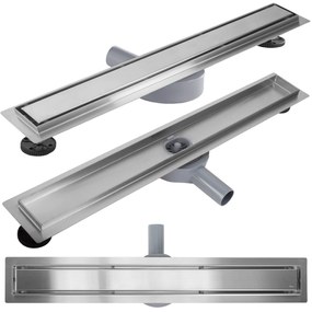 Rea Neox Pro, odtokový sprchový žľab 60 cm, brúsená oceľ, REA-G5807