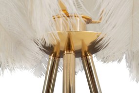 Stolová lampa Feather Stand 60 cm bielo-zlatá