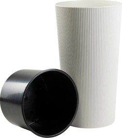 Plastový květináč URBANIKA ECO 75x40,9 cm bílý