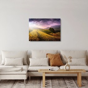 Sklenený obraz krajiny (70x50 cm)