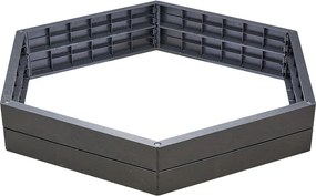 Garantia Ergo Vysoký záhon Stone XL modul, plast, 125 × 145 × 25 cm, antracit