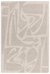 Krémovobiely ručne tkaný vlnený koberec 160x230 cm Loxley – Asiatic Carpets