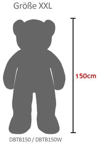 Veľký biely plyšový medveď 150 cm - XXXL plyšák  biely