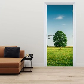 Fototapeta na dvere - Strom na lúke (95x205cm)