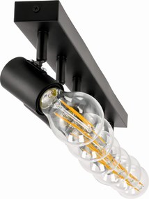 BERGE Stropné svietidlo VIKI 6x E27 čierne