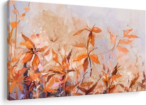 Obraz - Maľované kvety (90x60 cm)