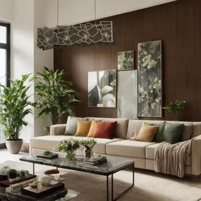 Luster na lanku CAMO 4xE27/15W/230V zlatá