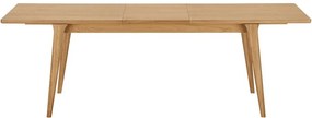 Rozkladací jedálenský stôl s prídavnou doskou v dekore duba 90x180 cm Darwin – House Nordic