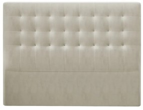 Béžové čelo postele so zamatovým poťahom Windsor &amp; Co Sofas Athena, 200 × 120 cm