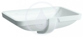 LAUFEN Pro S Umývadlo, 550 mm x 380 mm, bez otvoru na batériu, biela H8119680001091