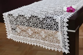 Biely krajkový obrus na stôl Šírka: 50 cm | Dĺžka: 100 cm