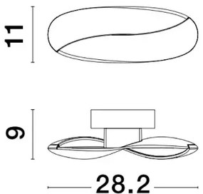 Dizajnové stropné svietidlo Infinity