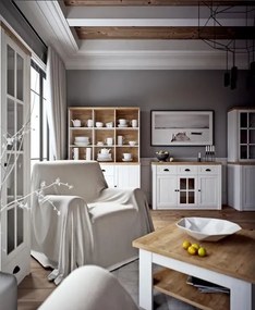 Komoda PROVENCE K3S, sosna andersen / dub lefkas