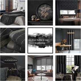 ZATEMŇOVACÍ ZÁVES NA PÁSKE AGGIE 140X270 CM ČIERNA