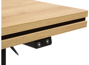 Pc stolík Nandu I, Farby: dub artisan / dub artisan + čierna