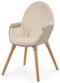 KINDERKRAFT - Detská jedálenská stolička 2v1 FINI2 buk/béžová