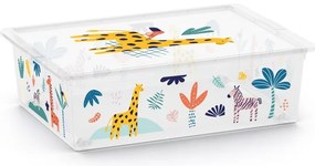 Biely plastový detský úložný box 55x39x16 cm C Box Style – KIS