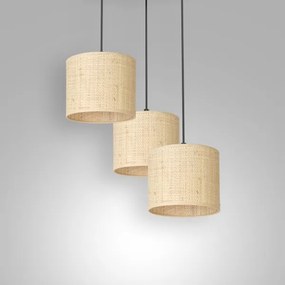 Luster na lanku RATTAN 3xE27/60W/230V ratan