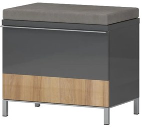 Skrinka na topánky Onyx K1 lakovaná Pacific Walnut/Anthracite