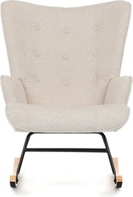 Hojdacie kreslo FABIAN — látka, krémová