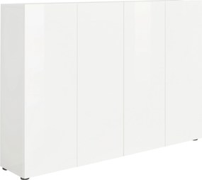 XXXLutz SKRINKA NA TOPÁNKY, biela, 160/115/34 cm Xora - Skrine, regály & police na topánky - 001027000803