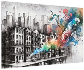 Obraz - Priemyselný život (90x60 cm)