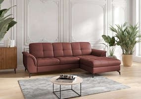 XXXLutz ROHOVÁ SEDAČKA, textil, koža, červenohnedá Sit & More - Sedačky - 000144016363