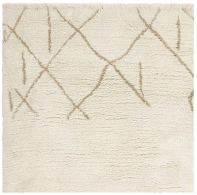 Krémový prateľný/ručne tkaný vlnený koberec 160x230 cm Azera Crosshatch – Asiatic Carpets