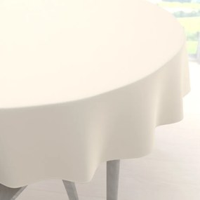 Biante Teflónový okrúhly obrus TF-037 Smotanový bez vzoru Ø 90 cm