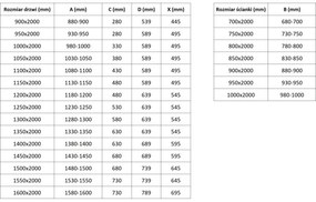 Mexen Exo, sprchovací kút s krídlovými dverami 120 x 70 cm, 6mm číre sklo, chrómový profil, 819-120-070-01-00