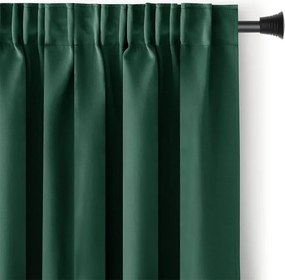 Zatemňovací záves blackout RESTILO tmavo zelený 140 x 245 cm sada 2 ks