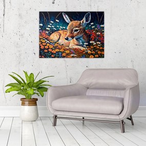 Obraz - Maľované srne (70x50 cm)