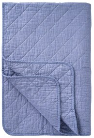 Ib Laursen Prešívaný prehoz Dark Blue Stripes 130 × 180 cm