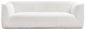 Biela pohovka z textílie buklé 242 cm Giorgia – Bobochic Paris