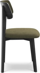 Zelená jedálenská stolička z masívneho dreva Niu – Makamii