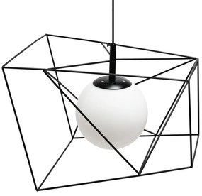 Toolight Toolight, závesná stropná lampa 1xE27 APP1022-1CP, čierna-biela, OSW-06112