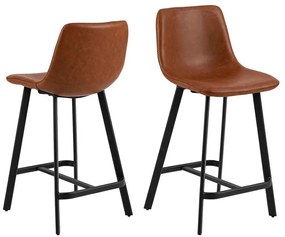 Barová stolička Oregon hnedá 91,5 × 43,5 × 50 cm