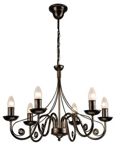 Luster na reťazi DONATO 6xE14/40W/230V